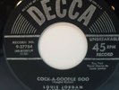 R&B BLUES 45 RPM LOUIS JORDAN, COCK-A-DOODLE DOO / TRUST IN ME