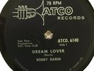 1958 BOBBY DARIN ATCO CANADA 6140,VERY SCARE IN 78 RPM BULLMOOSE DREAM, LOVER VG