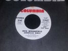 RICK SPRINGFIELD??AMERICAN GIRLS 45 RECORD NEAR MINT ROCK SINGLE PROMO