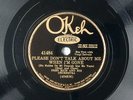 78rpm -Jazz- FRED RICH: Please Don't Talk About Me & RESER as TOM ROCK: 2 Hearts