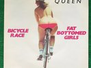 QUEEN  FAT BOTTOMED GIRLS  BICYCLE RACE  PICTURE SLEEVE  VINYL 45 7