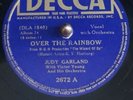Decca 2672 1940 Judy Garland Over The Rainbow / Jitterbug - E