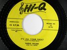FARRIS WILDER Rockabilly 45rpm Haunting Dreams b/w It's All our Fault HEAR