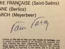 Paul Paray autograph signed record Mercury Living Presence SR90211