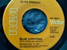 ELVIS PRESLEY RARE BLUE CHRISTMAS/SANTA CLAUS IS BACK IN TOWN ORANGE LABEL 45 NM