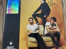 THE CRIBS NIGHT NETWORK BLUE LP VINYL SIGNED