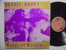 DENNIS BROWN Words of Wisdom GIBBS Rockers Roots Reggae LP HEAR