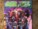 Overkill Taking Over Record 1987 Signed Megaforce Good Vintage Vinyl 