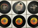 Six Beatles 45 RPM Records - Various Labels - Capitol Swan Vee Jay