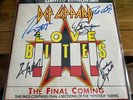 Signed Def Leppard Love Bites Ltd Ed Fully Complete (9 x12) Forms Hysteria cover