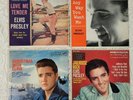 4 Elvis Presley 45 rpm Records in Cardboard Picture Sleeves Jailhouse Rock