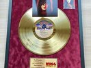 Paul Stanley Paul Stanley Kiss Vinyl Gold Metallized Record In Frame