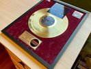 Kiss Creatures Of The Night Vinyl Gold Metallized Record Mounted In Frame