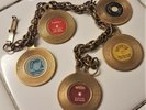 VINTAGE ROCKABILLY 1950'S LUCKY CHARM BRACELET JERRY LEE LEWIS SUN RECORDS
