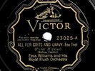 Victor #23025: Fess Williams Or.-All For Grits And Gravy/She's Still Dizzy V+hot