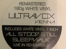 WHITE VINYL 180g VIENNA LP & WHITE VINYL 7 Inch. All Mint. Ultravox Ure Foxx