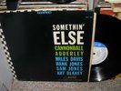 CANNONBALL ADDERLEY/MILES DAVIS/ART BLAKEY-Somethin' Else-LIBERTY RVG VG LP