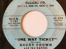 1959 Bobby Crown and The Kapers - One Way Ticket/Your Conscience Felco F102 VG+