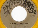 CA Popcorn R&B Noir DOLORES GIBSON I Got a Feeling 45 Ultrasonic HEAR