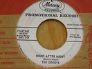 The Derbys promo doo wop 45 Night After Night bw Just Leave Me Alone on Mecury