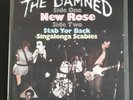The DAMNED 'New Rose' German swirl green vinyl REPRO 7