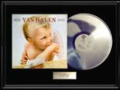 VAN HALEN 1984 FRAMED LP WHITE GOLD SILVER TONE RECORD RARE ALBUM NON RIAA