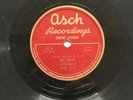 leadbelly 78 ol' riley / rock island line  asch  102   vg