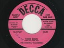 '54 R&B/DooWop SINGING WANDERERS Three Roses/Wrong Party Again M- DJ HEAR BOTH