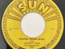 * JOHNNY CASH Folsom Prison Blues/So Doggone Lonesome ROCKABILLY Sun 45 HEAR