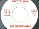 * RICO RAVENS Don't You Know / In My Heart SOUL GARAGE ROCKER Rally 45 HEAR