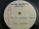 Don Allard (The Interludes ) One Of A Kind Unreleased NW Acetate c Early 60's