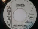 45 RPM R&B ROCKER PRESTON CARNES, SOMEONE / ROMANCIN' BARBARA