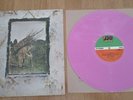 LED ZEPPELIN IV 4 RARE VINTAGE ATLANTIC PINK VINYL LP TESTED A2 B2 K50008 READ D