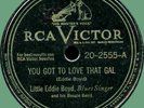 LITTLE EDDIE BOYD You Got to Love That Gal / Unfair Lovers 78rpm RCA-Victor 1947