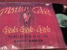 MOTLEY CRUE GIRLS GIRLS GIRLS WORLD TOUR 87/88 NASTY HABITS 2 LP VG+TMOQ