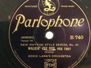 Eddie Lang b/w Luis Russell hot jazz on UK Parlophone R.740 