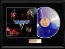 VAN HALEN DEBUT FRAMED LP WHITE GOLD SILVER TONE RECORD RARE ALBUM NON RIAA