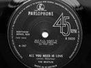 The Beatles - All You Need Is Love - UK 1967 *1st Press* Solid Centre 45 *MINT*