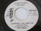 ELVIS PRESLEY RARE DJ PROMO PREVIEW 45 RCA VICTOR DJ-7 LOVE ME TENDER /ANYWAY