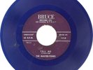 MASTER-TONES Tell Me / What'll You Do? 45rpm Bruce 45rpm 1962 **Blue Vinyl**
