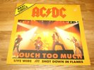 AC/DC , Touch Too Much / Live Wire / Shot Down In Flames, 3 Track 12`Single