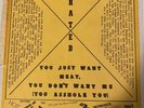 JACKSON BROWNE RATED X LP YELLOW SPLATTER VINYL LIVE 9/7/75 RADIO TMOQ VG+