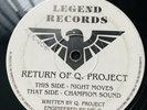 Q Project Champion Sound Legend Records Rare Hardcore Rave Jungle Breakbeat