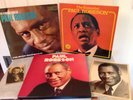 Set of Paul Robeson 33 1/3 Vinyl Records plus Autographed Photo