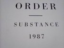 new order. substance 1987. vinyl