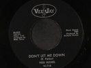 FRED HUGHES: don't let me down / my heart cries oh VEE-JAY 7