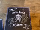 Motörhead iron fist fully signed headphones lemmy rare  genuine earphone book