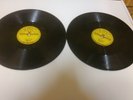 Two Johnny Cash Records I Walk the Line Sun Record Label. And Train of Love