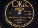78 RPM -- Lonnie Johnson, Okeh 8831 