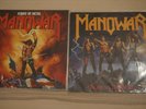 Manowar Metal Vinyl 2x LP's Kings of Metal + Fighting the World,1.Press